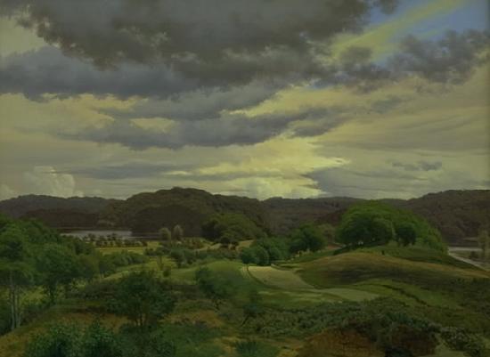 Vilhelm Kyhm Jysk skovegn oil painting picture